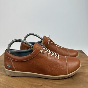 Womens Cloud Footwear Abay Tan Leather Casual Comfort Sneakers Shoes Size EU 40‎